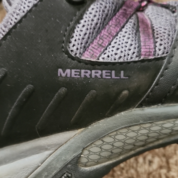 Merrell Gray and Purple Athletic Trail Shoes - Picture 2 of 6